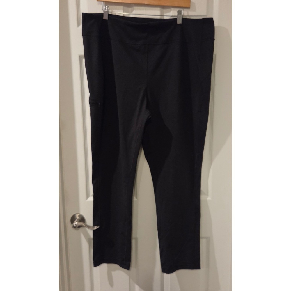 Duluth NoGA Classic Slim Leg Pants XXL x 29 Black High Rise‎ UPF 50 Pockets
